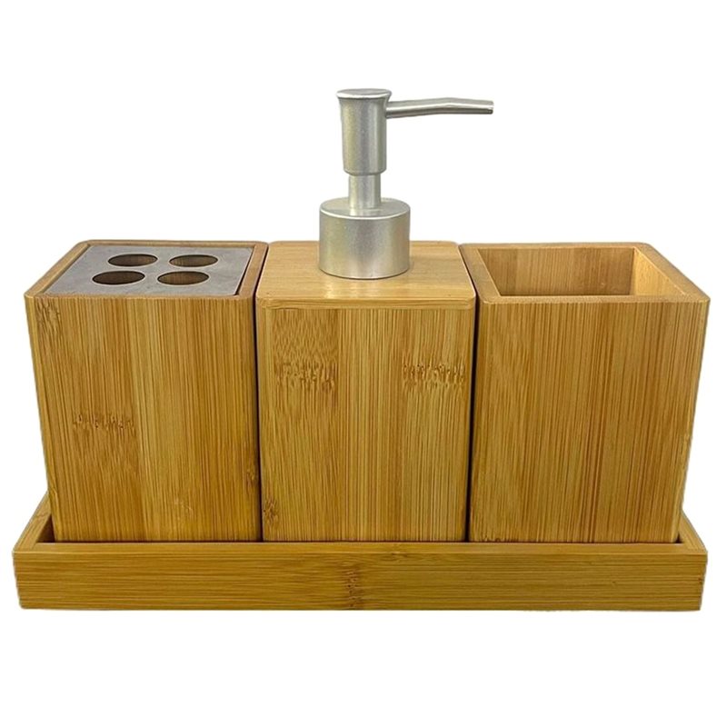 Bamboo Toothbrush Set - 【FLASH DEAL】 Draagbare Bamboe Bad Opbergdoos