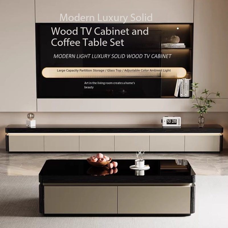 Sustainable Living Spaces - Moderne esthetische tv-meubel met schuifdeuren, woonkamermeubilair,