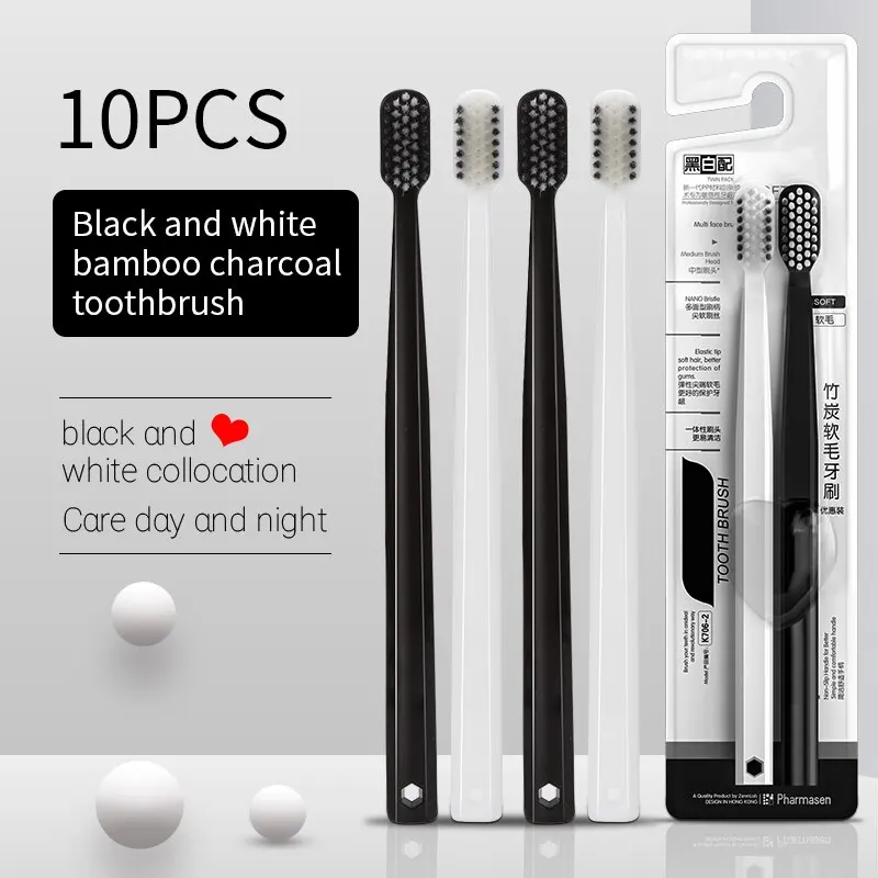 kkjoy 10 STKS Bamboe-houtskool - Bamboo Toothbrush Set recensie en prijs