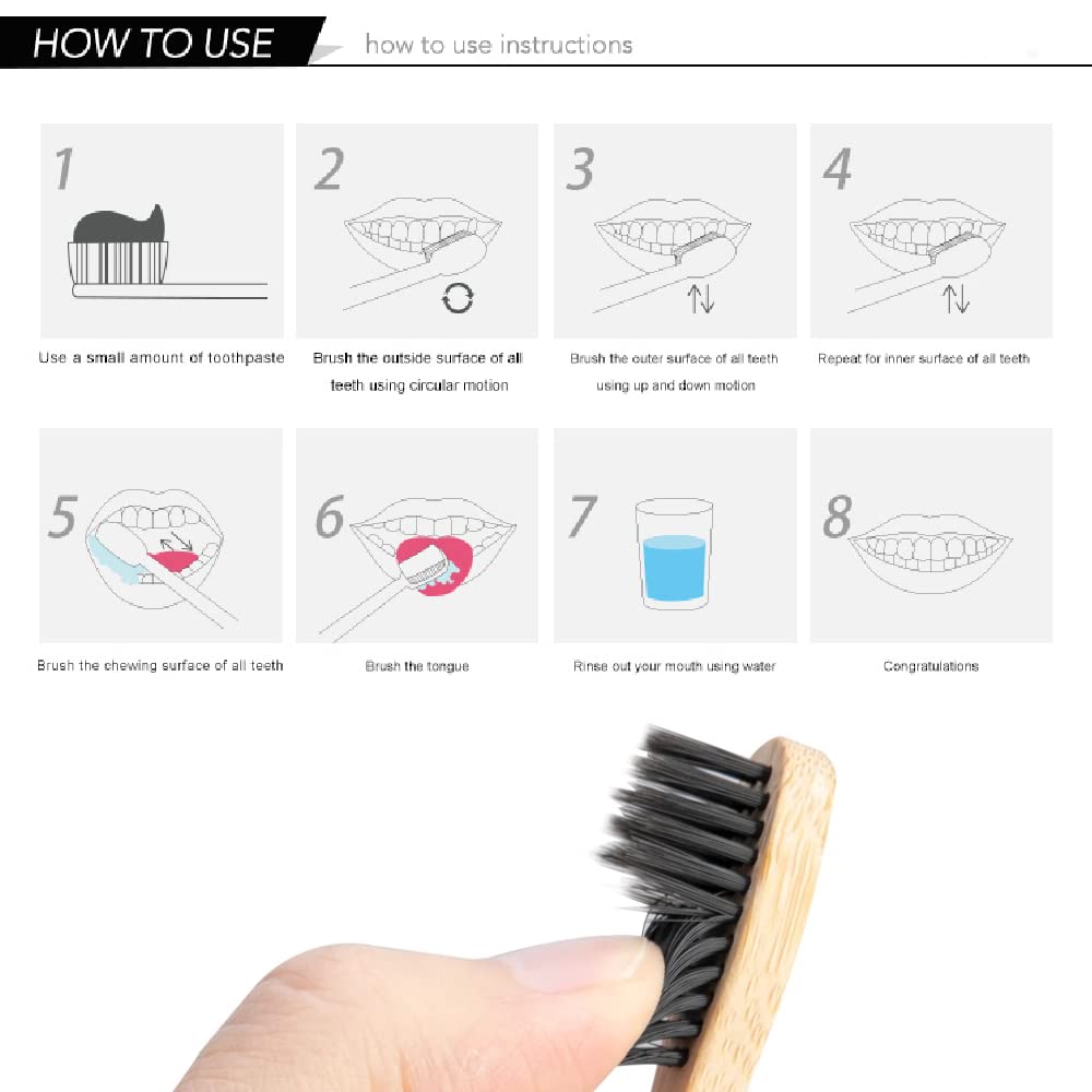 10-pack natuurlijke bamboe tan - Bamboo Toothbrush Set recensie en prijs