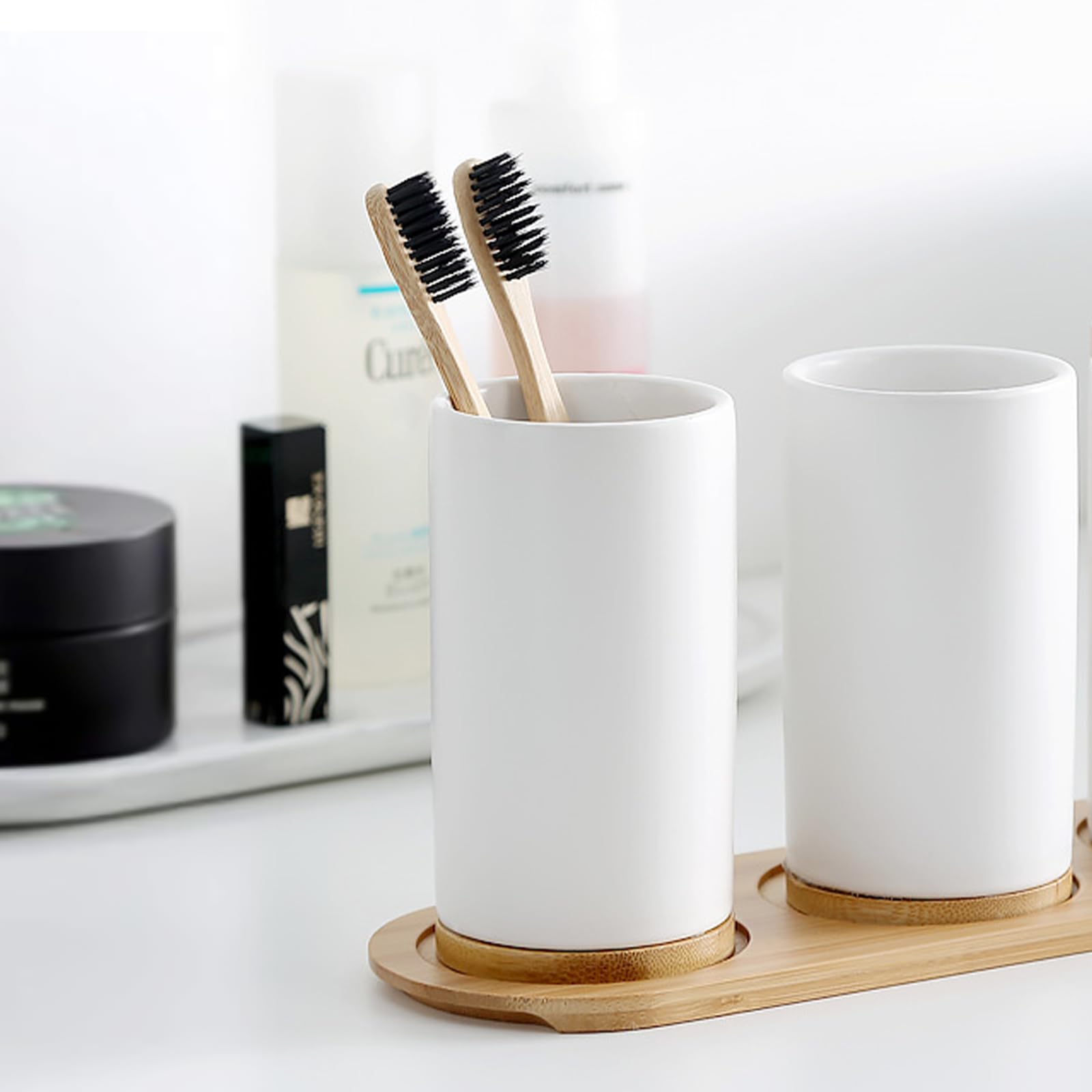 Keramische badkamerset Fijne k - Bamboo Toothbrush Set recensie en prijs